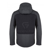 Veste d'hiver softshell décontractée pour homme, légère, à capuche, avec logo sur le devant, respirante, coupe-vent, confortable