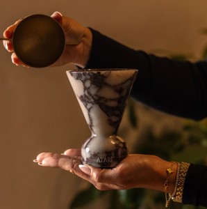 Art Empire Exports - Quemador de Incienso de Resina Blanca de Lujo, Mabkhara, Porta Incienso Árabe de Oud y Sándalo, Fragancia Espiritual para el Hogar - Product Image 2