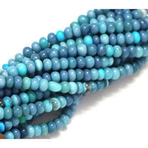 Hermosas cuentas de ópalo de color azul paloma cielo, forma redonda lisa, 5-7mm, cuentas de ópalo liso azul disco, cuentas de ópalo para joyería y artesanía. - Product Image 5