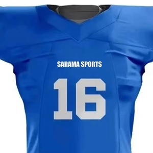 Ensemble d'uniformes de football américain pour adultes, style actuel, imprimé par transfert thermique, 100% polyester respirant, vente en gros, nouvelle arrivée - Product Image 4