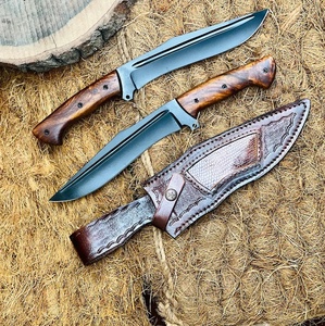 A&M Enterprises High Quality Stainless Steel Fixed Wooden Handle Survival Utility Outdoor Camping Drop Point 3-Year <b>Knife</b> - Product Image 4