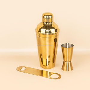 Kit de Barman en Acier Inoxydable pour Cocktails, Ensemble Complet avec Mesurette et Décapsuleur pour la Maison et les Bars - Product Image 5