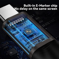 Câble de charge rapide USB A vers Type-C noir avec conducteur en cuivre pur pour téléphone portable et ordinateur