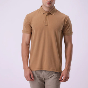 เสื้อโปโลผู้ชายขายดี ดีไซน์ใหม่ รับทำโลโก้ สีพื้น ระบายอากาศได้ดี คุณภาพสูง แขนสั้น สวมใส่สบาย - Product Image 1
