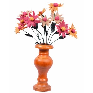 Vases et pots à fleurs en bois de teck, fabrication sur mesure, vente en gros |   Aqdus Saleem Inde - Product Image 6