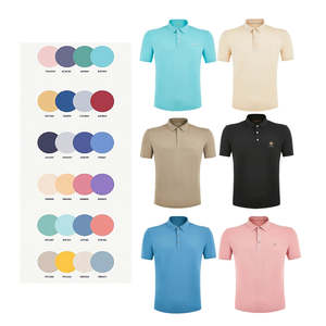 Camiseta Polo Deportiva de Secado Rápido Personalizada para Hombre, Camiseta Polo Deportiva de Compresión sin Costuras, Transpirable, de Poliéster, para Gimnasio y Uso Casual - Product Image 4