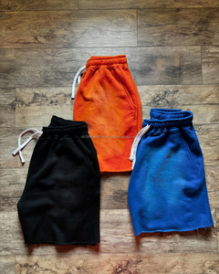 Precio de fábrica Logotipo personalizado Gimnasio de los hombres French Terry Shorts 100% algodón High Street Style Solid Fitness Sweat Shorts para correr - Product Image 2