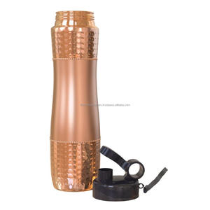 Posh Household <b>Drinking</b> Water <b>Bottle</b> Extreme Quality Wholesale Ayurvedic <b>Bottles</b> Plain Copper Water Bottler With Lid - Product Image 5