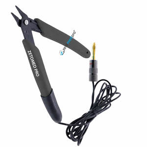 Pinzas de punta curva aplanada de plástico de alta calidad, profesionales y personalizables para la fabricación de joyas y collares. - Product Image 6