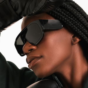 New <b>Large</b>-<b>Frame</b> Retro Hip-Hop Sunglasses European American Fashion Style Personalized Sun Protection Cross-Border Street - Product Image 5