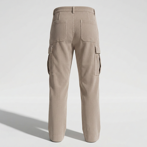Pantalon cargo long décontracté pour homme 100% coton taille mi-haute, conception utilitaire, vente en gros ODM, commande en gros, marque privée disponible - Product Image 2