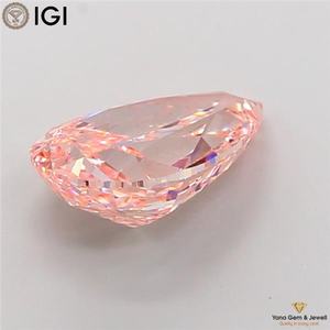 Diamante Cultivado en Laboratorio CVD de 3.00 Quilates, Color Rosa Intenso, Claridad VS2, con Certificado IGI, Corte Pera para Anillo de Joyería Premium - Product Image 5