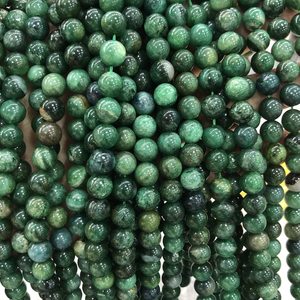 Cuentas de Fuchsite Verde Natural, Piedras Preciosas Lisas, Cristal de Mica para Joyería, Certificado IGI, Proveedor de Gemas ZUBEDA de Rajasthan - Product Image 3