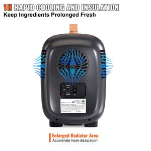Mini 4-Liter/6-Can Portable AC/DC Cooler Warmer <b>Fridge</b> Mute EU Plug 12V Car Application for Beverages Skincare <b>Cosmetics</b> - Product Image 4