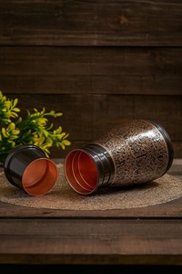 100% Pure <b>Copper</b> Water <b>Bottle</b> For Daily Use For Shaking And Car Durable <b>Copper</b> <b>Drinking</b> <b>Bottle</b> - Product Image 2
