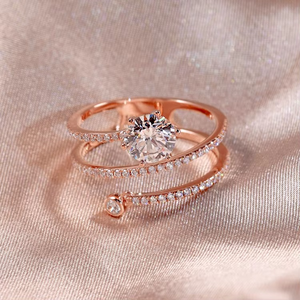 CONCEPTION 925 <b>Silver</b> D VVS2 Diamond Jewelry Custom 1ct Moissanite Diamond 18k <b>Solid</b> Gold Women Diamond Ring - Product Image 4