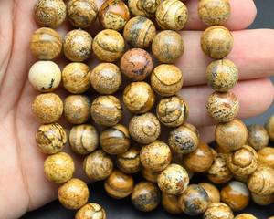 Jaspe Natural Redondo Facetado Calibrado, Piedra Preciosa Suelta Sin Tratar, Certificada, Lote al por Mayor de Cuentas para Joyería - Product Image 6