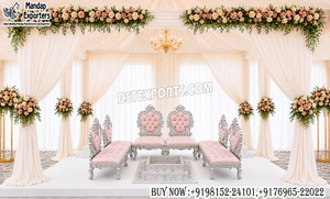 Mandap de Boda Moderno con Sillas Bajas Vedi, Fabricante de Sillas de Boda Sankheda de Calidad de Exportación a Precios de Mayoreo - Product Image 5