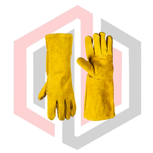 Quality Leather Welding Gloves Flexible Breathable Tear-Resistant Heat-Insulating Safety Gloves for Welders Customized Color - Product Image 4
