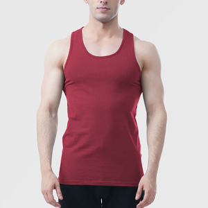 Tank Top Men 100% Cotton Knitted Eco Friendly Breathable Quick Dry Street Style Gym Workout Fitness Sportswear Active - Product Image 1