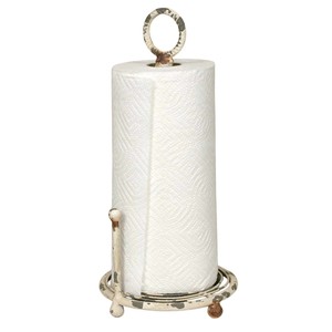 Modern Satin Stainless Steel Free Standing Paper Towel Holder For Kitchen Roll <b>Stand</b> With <b>Weighted</b> Base For Home & Hotel Use - Product Image 5