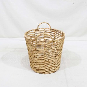 Eco-friendly Water Hyacinth Storage Basket Handwoven Clothes Organizer Multifunctional <b>Wicker</b> <b>Bin</b> for Home Organization - Product Image 4