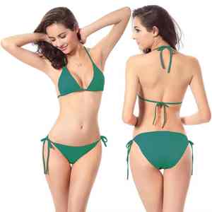 Maillot de bain bikini pour femme, en textile mat résistant au sable, séchage rapide, entretien facile, durable, essentiel pour la plage et le bord de mer - Product Image 1