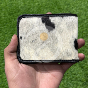 Premium Vintage Fur Cowhide <b>Wallet</b> Mens Handmade Leather Card <b>Holder</b> With Authentic Western Look Cowhide <b>Wallet</b> - Product Image 2