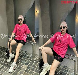 Ensemble de shorts et T-shirt d'été Streetwear imprimés avec '96' Matériau élastique en coton 100% respirant et écologique - Product Image 3