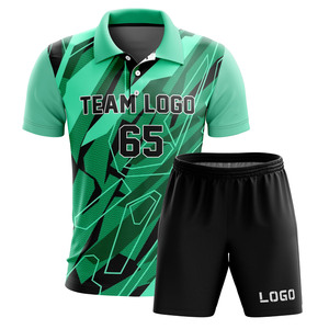 Dernier design, qualité supérieure, uniforme de tennis respirant à manches courtes pour hommes adultes, taille plus, protection UV, été, service OEM - Product Image 6