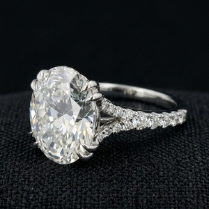Anillo de Boda Delicado de Oro Blanco de 14K con Diamantes Certificados por IGI para Mujer, Elegante Anillo de Compromiso con Engaste de Puntas, Regalo de Joyería para Fiesta - Product Image 2