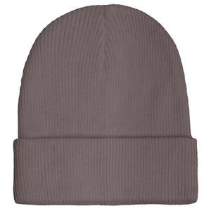Gorro de Punto Acanalado Negro, Unisex, Casual, de Color Sólido, para Invierno - Product Image 5