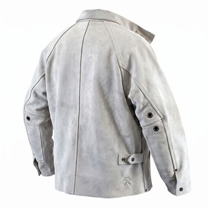 Chaqueta de Soldadura de Cuero Vacuno Resistente al Fuego 500C-1000C, Seguridad Industrial, Resistente al Agua, Protección de Nivel Regular - Product Image 2