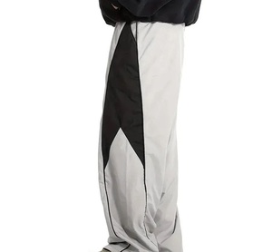 Pantalon de jogging évasé ample pour homme, style streetwear Y2K, vintage hip-hop, en Spandex/coton biologique respirant - Product Image 2