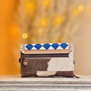 Bolso de Mano Venus Leathers para Mujer, Diseño de Letras con Cierre, Cuero Genuino, Ligero, Poliéster, Portátil, Lujoso e Impermeable, para Verano y Otoño - Product Image 2