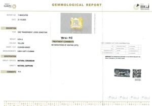 Zafiro amarillo natural de 6.54 quilates, talla cojín, de Sri Lanka, piedras sueltas para la fabricación de joyas y anillos YSCIH-103 - Product Image 6
