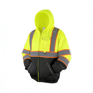 Ropa de Trabajo de Seguridad de Alta Visibilidad ANSI Clase 3 con Cremallera Completa, Unisex, para Adultos, con Logotipo Personalizado, Reflectante, Impermeable, con Luz LED Industrial - Product Image 1