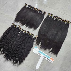 Extensiones de Cabello Humano GUGU, Cabello Virgen Vietnamita, Negro Natural, Largo y Liso, Doble Trama - Product Image 2