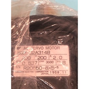 YASKAWA SGM-02A314B MOTOR, SERVO, <b>ELEVATOR</b>, 147025 - Trusted Global Legacy Semiconductor Equipment and <b>Parts</b> at - Product Image 4