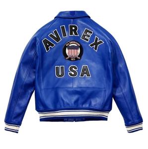 Men Genuine Sheepskin Leather Jacket Winter Warm Fur <b>Lined</b> Thick Biker <b>Coat</b> Custom Logo OEM Men's Real Leather Jacket - Product Image 3