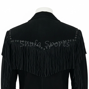 เสื้อแจ็คเก็ตหนังแท้สไตล์ตะวันตกสำหรับผู้หญิง สวมใส่สบาย ดีไซน์ทันสมัย พร้อมซิปด้านหน้าแบบสั่งทำพิเศษ - Product Image 4