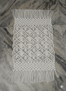 Chemin de table rectangulaire moderne en macramé de coton, napperons tissés à franges, tapis décoratifs pour salle à manger, cuisine, mariage - Product Image 6