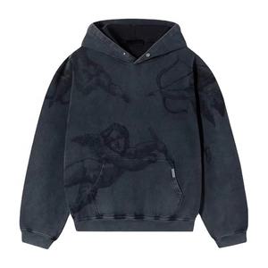 Sudadera con Capucha Tie Dye Sunfade de Felpa Francesa Gruesa de Alta Calidad, Estilo Vintage Lavado, Ropa Urbana, Sudadera de Algodón Premium para Hombre - Product Image 1