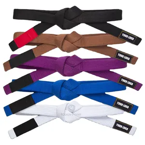 Custom Manufacturers Taekwondo Training Equipment Cheap Custom Martial Arts Karate Taekwondo Belt Colors Supplier