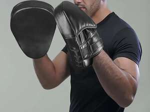 Venta al por mayor, ropa de entrenamiento de boxeo de enfoque de la mejor calidad, 2025 golpes, almohadilla de enfoque de cuero sintético, tasa de fábrica, Material de PU - Product Image 5