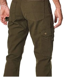 Stylish Men's Casual Embroidered Mid Straight <b>Cargo</b> Pants Durable 100% Cotton Fabric Breathable Waterproof Eco-Friendly - Product Image 3