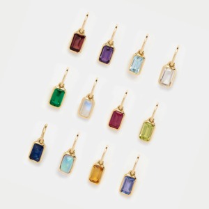 Natural Crystal Quartz Faceted Rectangle Pendant Charm Gold Plated Sterling Silver Bail Handmade Polished Gemstone Jewelry - Product Image 4