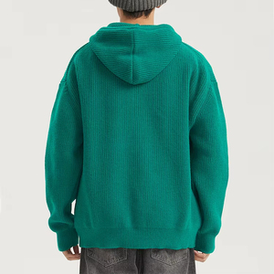 Knit Hoodie Men'S Winter Athletic Half Zip up Hoodie <b>Sweater</b> New High Quality Custom Knitwear Hoodie <b>Sweater</b> - Product Image 3