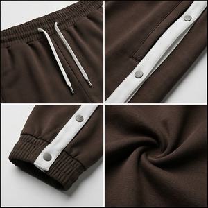 Diseño personalizado de gran tamaño Joggers hombres pantalones holgados Joggers pantalones de chándal botones laterales doble División tobillo cordón suelto correr pantalón - Product Image 4