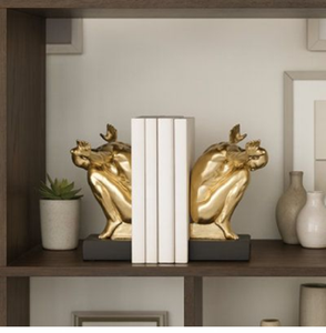 Sujetalibros con patas doradas de estilo fantasioso para libros de moda, perfectos para un hogar elegante y divertido; a la moda y disponibles a precios de mayorista. - Product Image 3